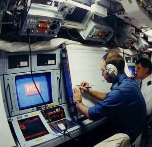 SMCS Multi Function Monitor in a Vanguard Class Submarine